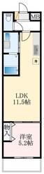 Ｇlanz深井の物件間取画像